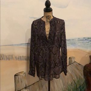 Snakeskin blouse